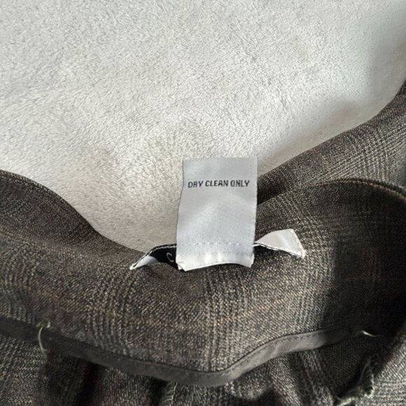 Cabi Womens Mid-Rise Wide-Leg Crop Pant Size 12 Gray Plaid Style 630 Casual New - Picture 4 of 9